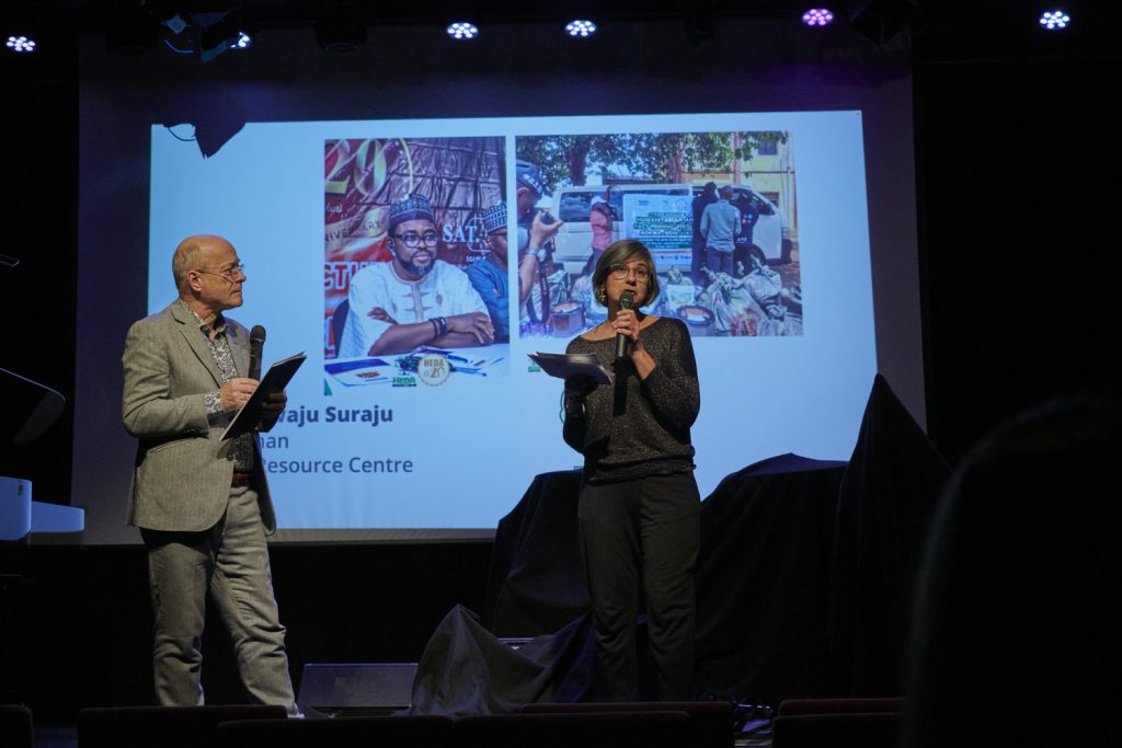 Dr. Payal Parekh talking to Scientific Advisory Board Member Dr. Ernst Fürlinger